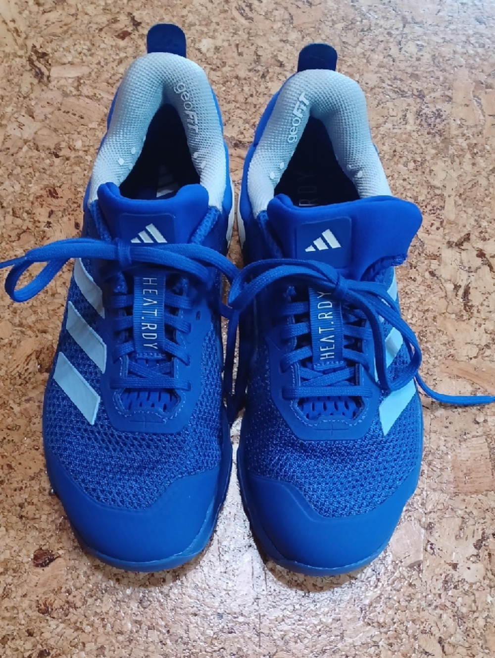 Adidas Women's Blue On Blue Heat Rdy Geofit Traing Shoes Size 8
